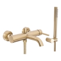 REA-B8010 - Ensemble pour baignoire LUNGO doré brossé