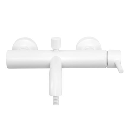 REA-B8030 - Ensemble pour baignoire LUNGO blanc mat