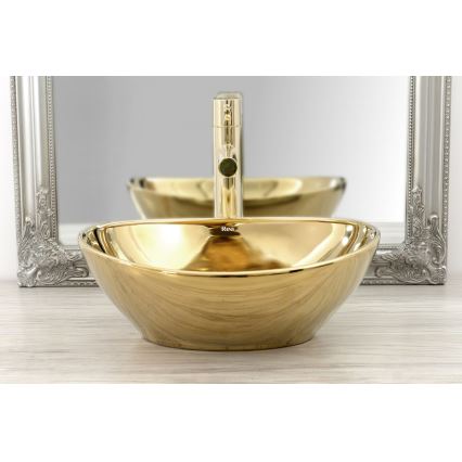 REA-B8803 - Mitigeur de lavabo TESS 31,5 cm doré