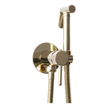 REA-B8979 - Bidetkraan met bidetdouche voor inbouwmontage LUNGO, goud