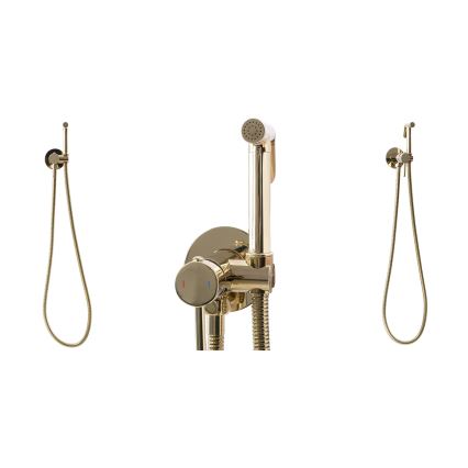 REA-B8979 - Bidetkraan met bidetdouche voor inbouwmontage LUNGO, goud