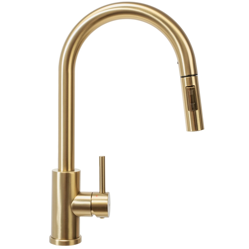 REA-B9148 - Keukenkraan met uittrekbare sproeikop FRESH 39,5 cm geborsteld goud