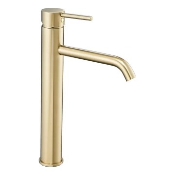REA-B9409 - Wastafelkraan LUNGO 28 cm goudkleurig