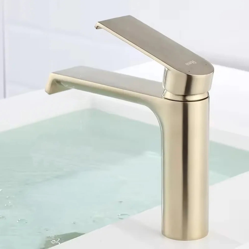 REA-B9969 - Mitigeur pour lavabo HASS 15 cm doré brossé
