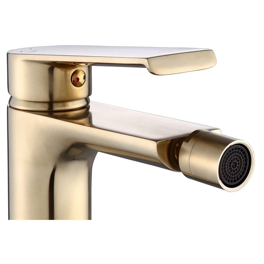 REA-B9970 - Bidetkraan HASS 14,5 cm geborsteld goud