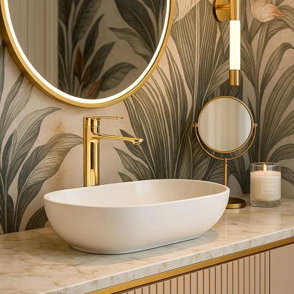 REA-B9983 - Wastafelkraan STORM 29,5 cm goud