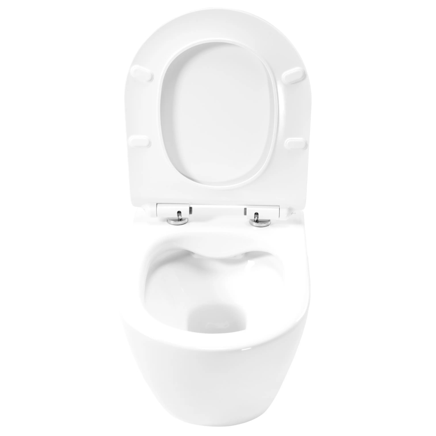 REA-C1400 - Hangend toilet met toiletbril CARTER RIMLESS keramiek/wit