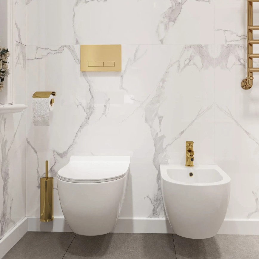 REA-C1400 - WC suspendu avec abattant CARTER RIMLESS céramique/blanc