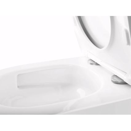 REA-C6800 - Wandcloset met toiletzitting TITO TORNADO RIMLESS keramiek/wit