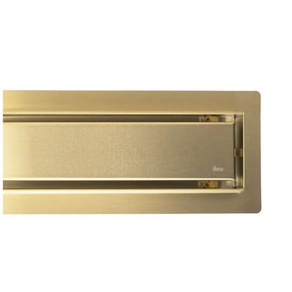REA-G2703 - Afvoergoot NEOX PRO 80 cm roestvrij staal/geborsteld goud