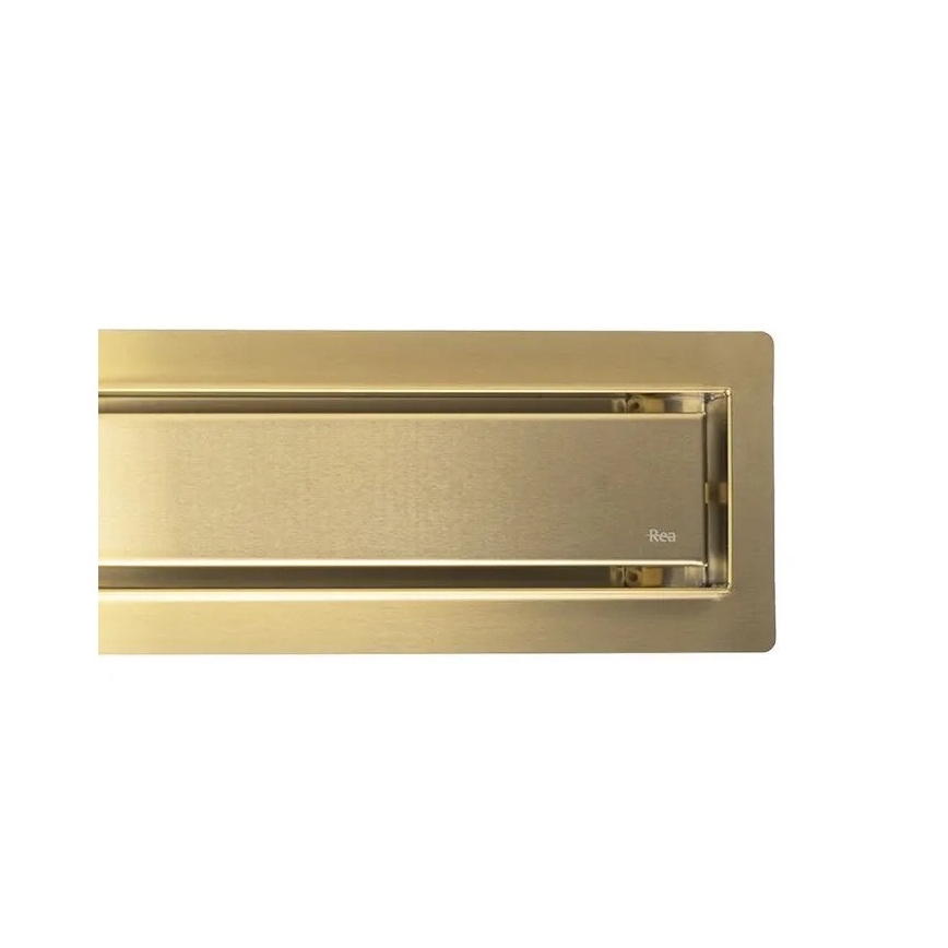 REA-G2703 - Afvoergoot NEOX PRO 80 cm roestvrij staal/geborsteld goud