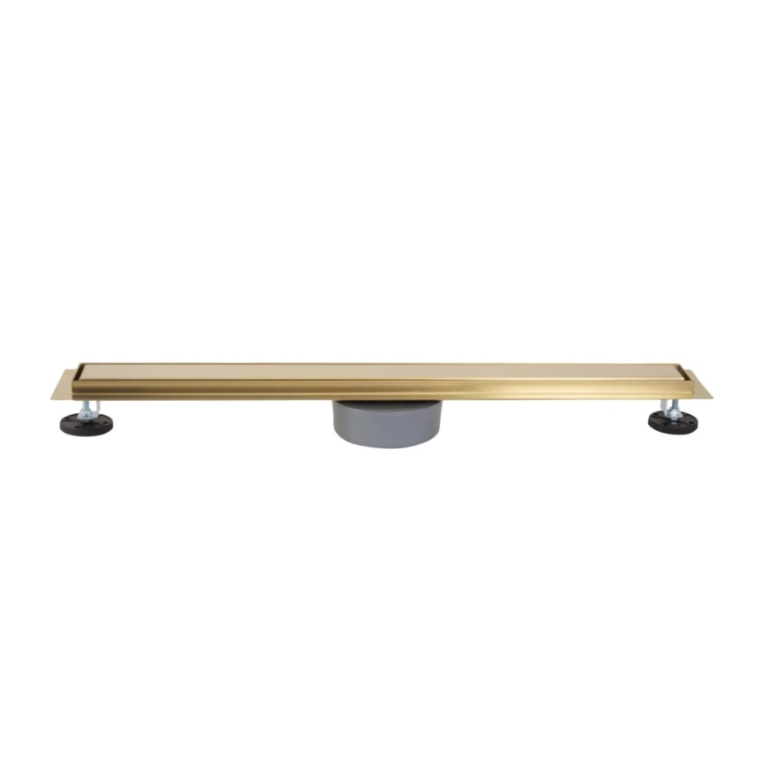 REA-G2703 - Caniveau d'évacuation NEOX PRO 80 cm acier inoxydable/doré brossé