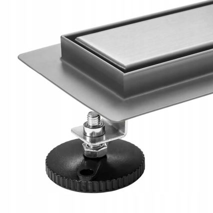 REA-G5810 - Caniveau d'évacuation NEOX PRO 90 cm, finition nickel