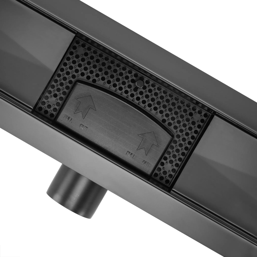 REA-G6600 - Caniveau d'évacuation PURE NEOX 50 cm noir mat