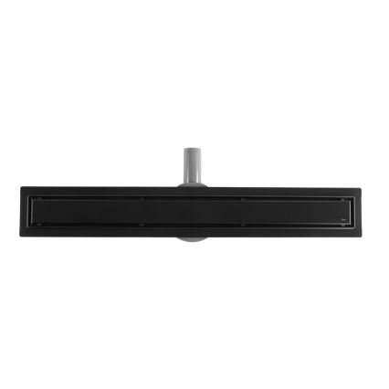 REA-G7803 - Caniveau d'évacuation NEOX PRO 80 cm en acier inoxydable/noir