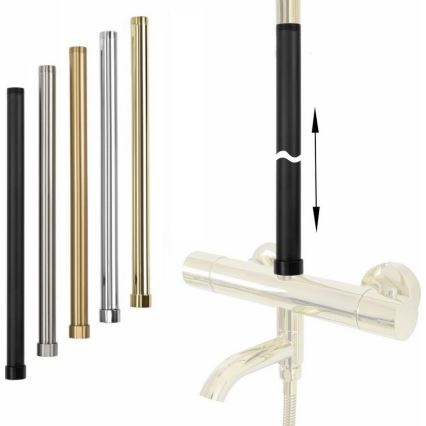 REA-K0891-Verlengstang voor douche-/badset 51,5 cm, geborsteld goud
