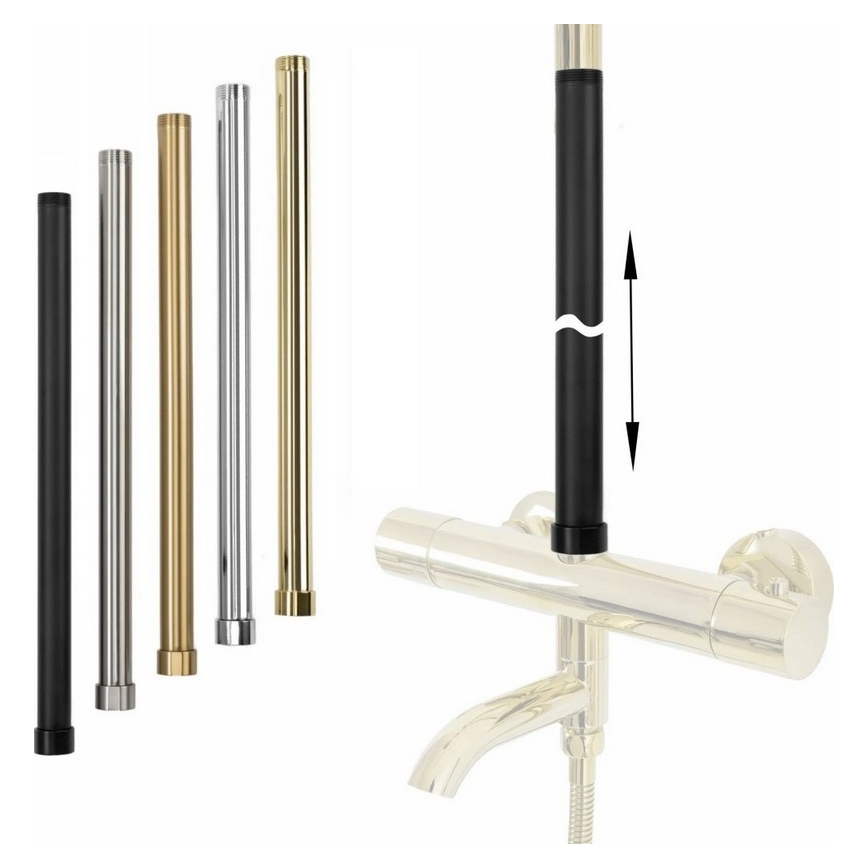 REA-K0891-Verlengstang voor douche-/badset 51,5 cm, geborsteld goud