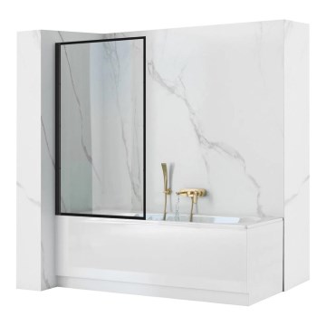 REA-K7390 - Badwand LAGOS 140x80 cm zwart/helder