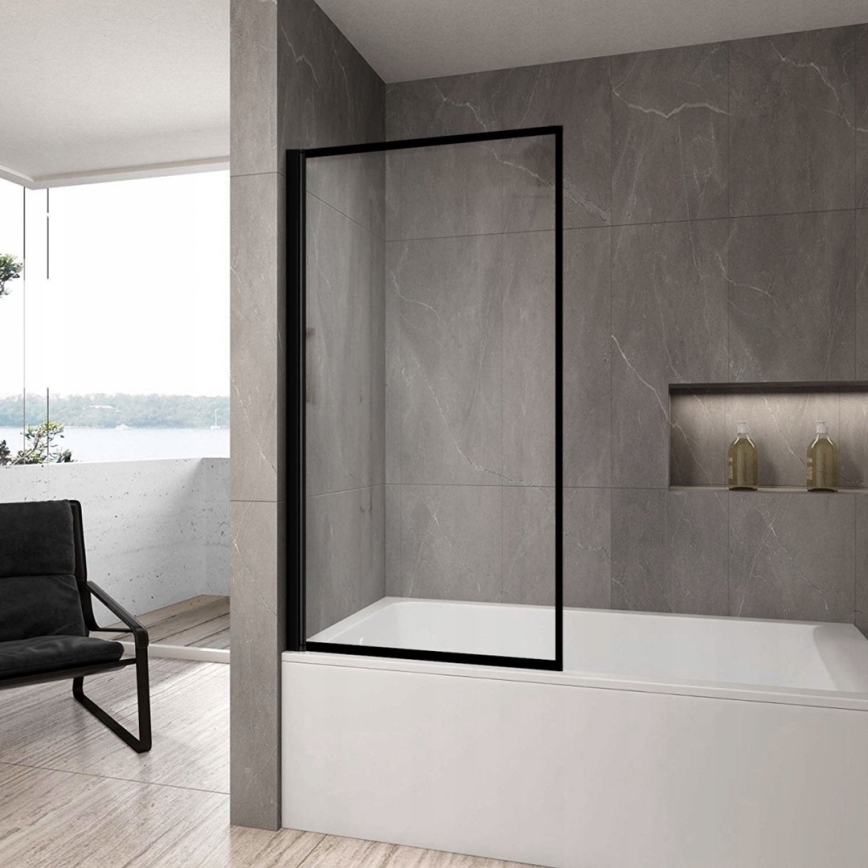 REA-K7390 - Badwand LAGOS 140x80 cm zwart/helder