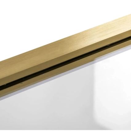 REA-K9777 - Paroi de baignoire pliante AGAT 140x100 cm doré brossé/transparent