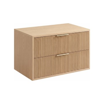REA-M0409 - Hangende onderkast voor wastafel MONO 80x48,5 cm beige