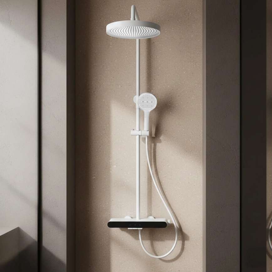 REA-P0353 - Doucheset met mengkraan FAREL, mat wit