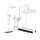 REA-P0353 - Ensemble de douche avec mitigeur FAREL, finition blanc mat