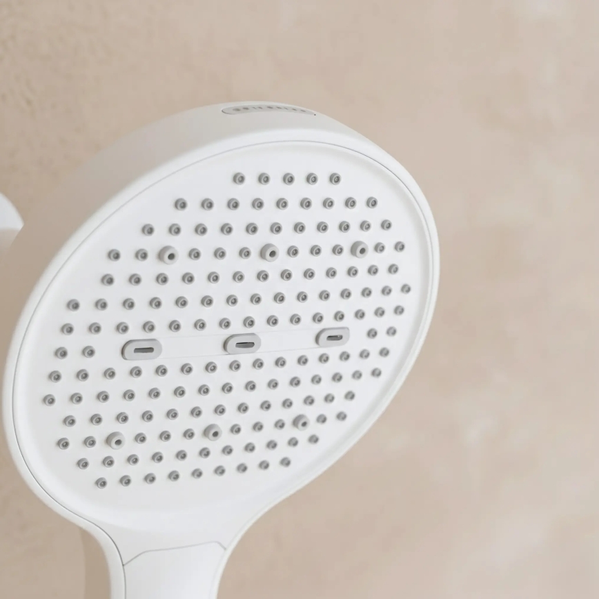 REA-P0353 - Ensemble de douche avec mitigeur FAREL, finition blanc mat