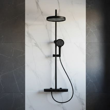 REA-P0360 - Doucheset met mengkraan CREO mat zwart