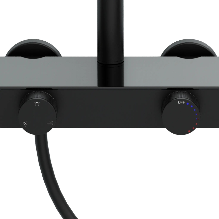 REA-P0360 - Doucheset met mengkraan CREO mat zwart