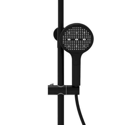 REA-P0360 - Ensemble de douche CREO avec mitigeur, noir mat