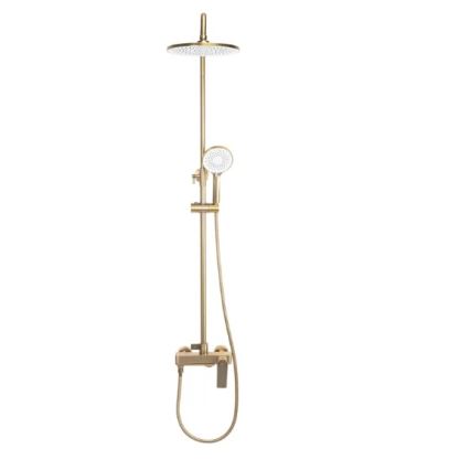 REA-P2400 - Ensemble de douche avec mitigeur AVALON, doré brossé