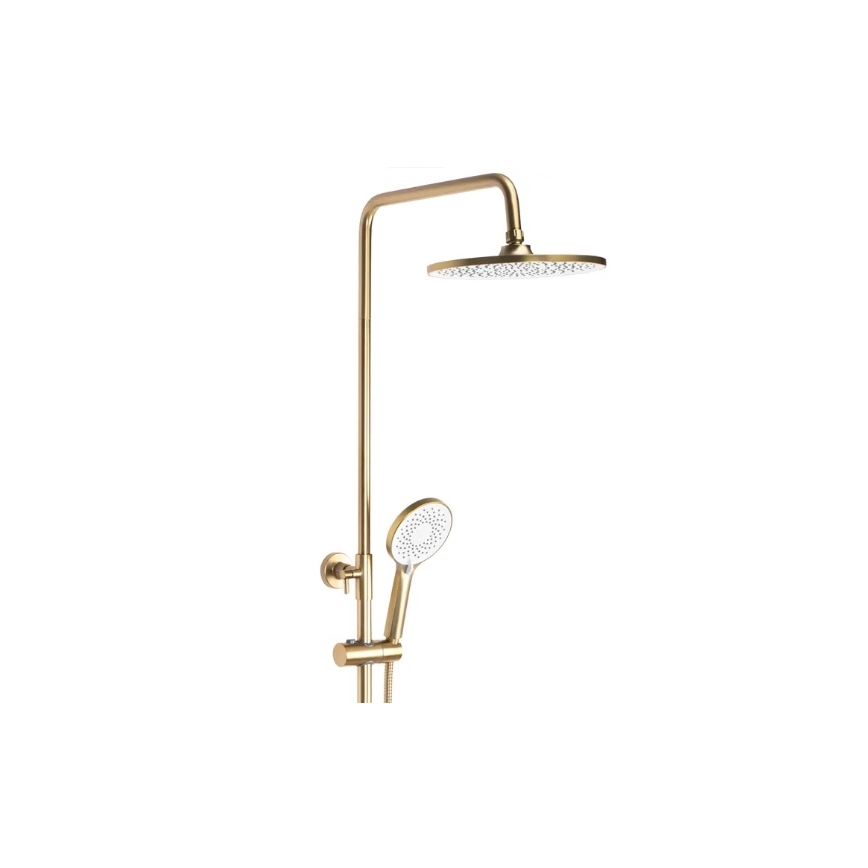 REA-P2400 - Ensemble de douche avec mitigeur AVALON, doré brossé