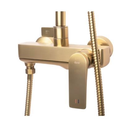 REA-P2400 - Ensemble de douche avec mitigeur AVALON, doré brossé