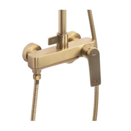 REA-P2400 - Ensemble de douche avec mitigeur AVALON, doré brossé