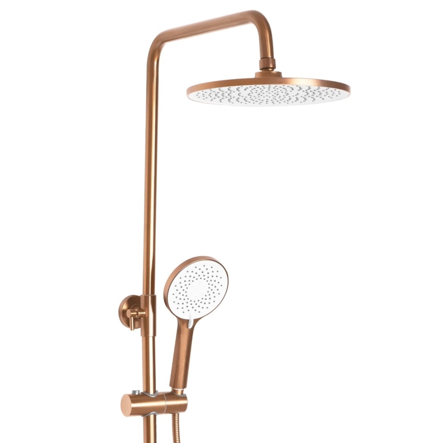 REA-P2418 - Ensemble de douche avec mitigeur AVALON, finition cuivre brossé