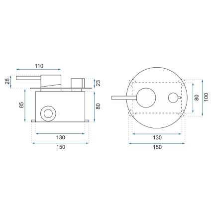 REA-P4100 - Ensemble de douche avec mitigeur encastré LUNGO noir