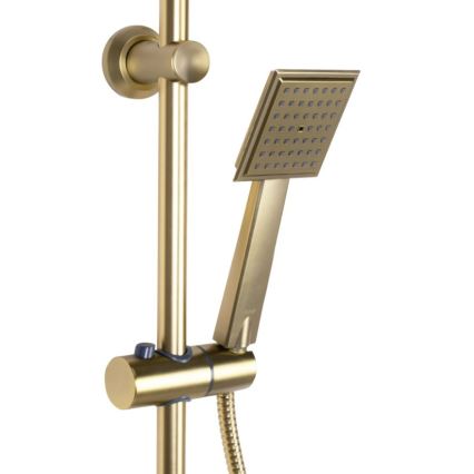 REA-P4121 - Ensemble de douche avec mitigeur BRAVO doré brossé