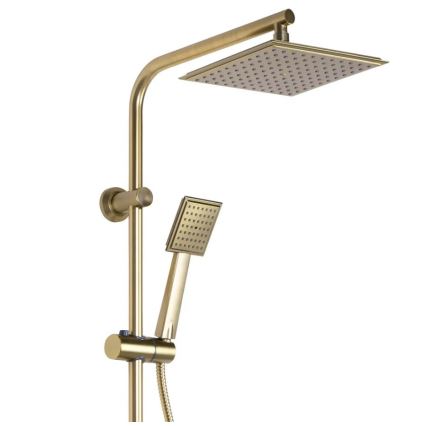 REA-P4121 - Ensemble de douche avec mitigeur BRAVO doré brossé