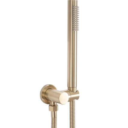 REA-P4160 - Ensemble de douche avec mitigeur encastré LUNGO, finition dorée brossée