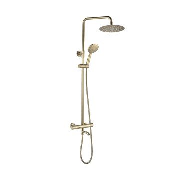 REA-P5960 - Ensemble de douche avec mitigeur thermostatique LUNGO DIAMOND, finition dorée