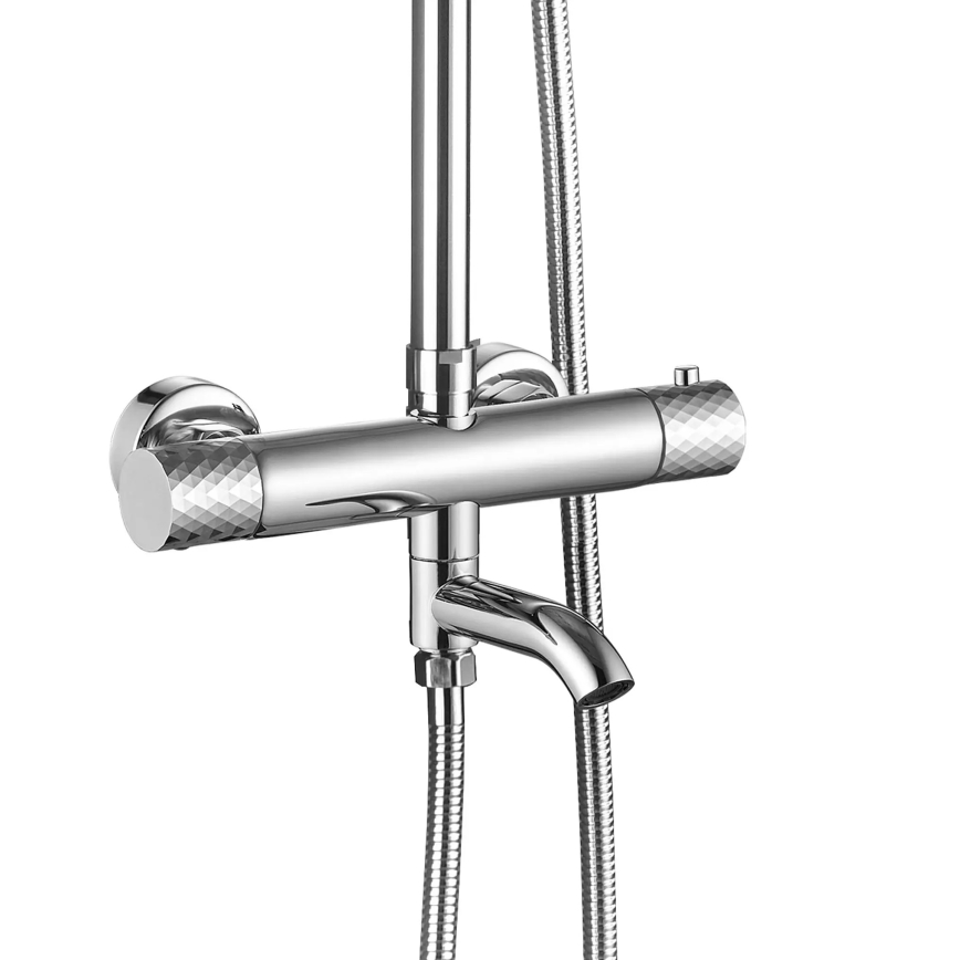 REA-P5961 - Doucheset met thermostatische mengkraan LUNGO DIAMOND glanzend chroom
