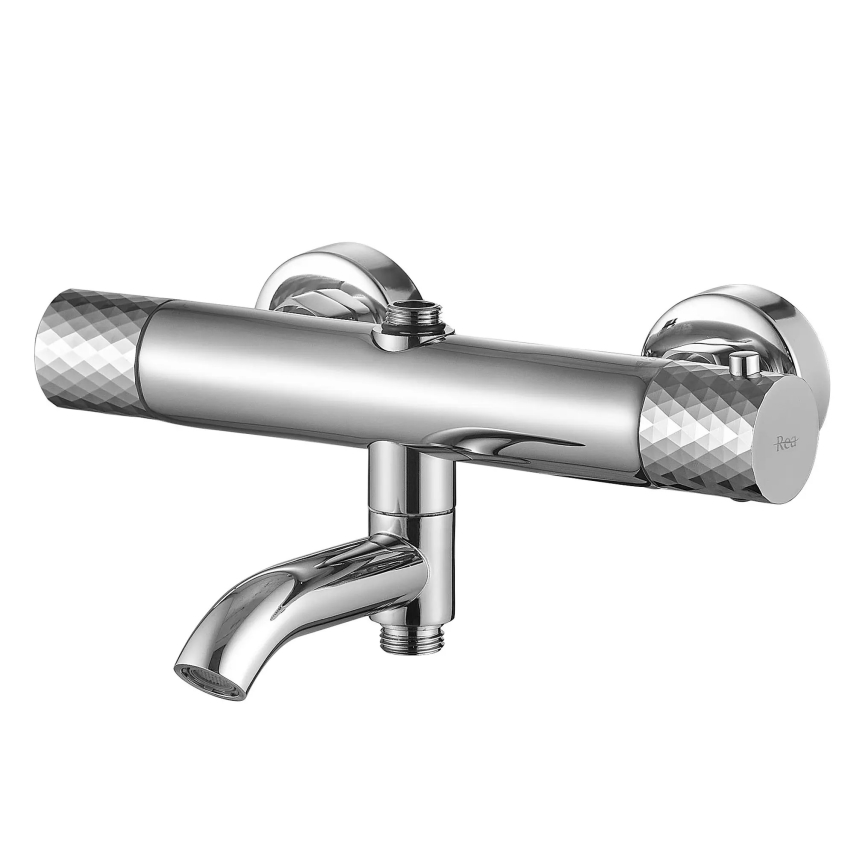 REA-P5961 - Doucheset met thermostatische mengkraan LUNGO DIAMOND glanzend chroom