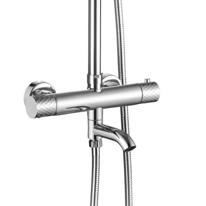 REA-P5961 - Ensemble de douche avec mitigeur thermostatique LUNGO DIAMOND chrome brillant