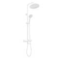 REA-P6608 - Ensemble de douche avec mitigeur thermostatique LUNGO blanc mat