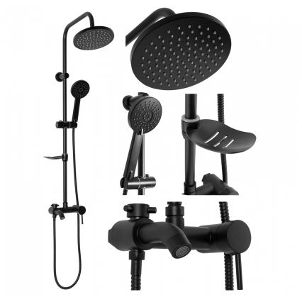 REA-P7005 - Kit de douche LUIS noir mat