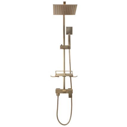 REA-P7050 - Douchepakket met mengkraan JACK, geborsteld goud