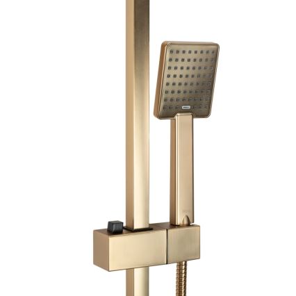 REA-P7050 - Douchepakket met mengkraan JACK, geborsteld goud