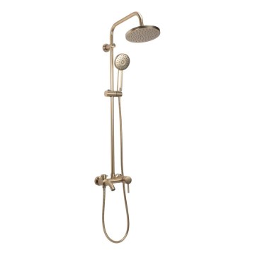 REA-P7051 - Ensemble de douche avec mitigeur LUIS doré brossé