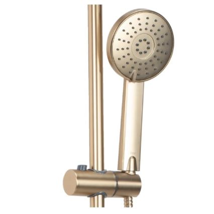 REA-P7051 - Ensemble de douche avec mitigeur LUIS doré brossé